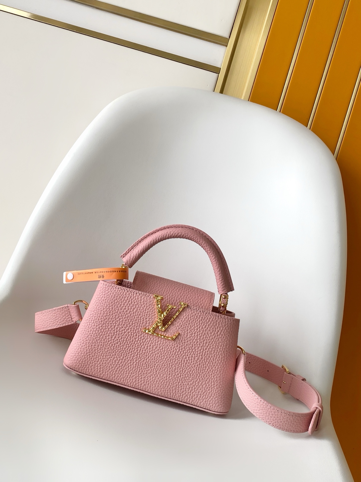 Louis Vuitton LV Classic Handbag Premium Canvas Model M26758 Gold Hardware Elegant Look Authentic Style